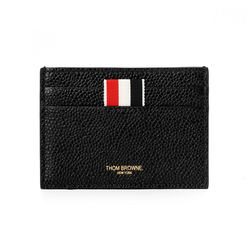 Thom Browne Pebble Grain Card Wallet Three Stripe Maw020l 00198 001