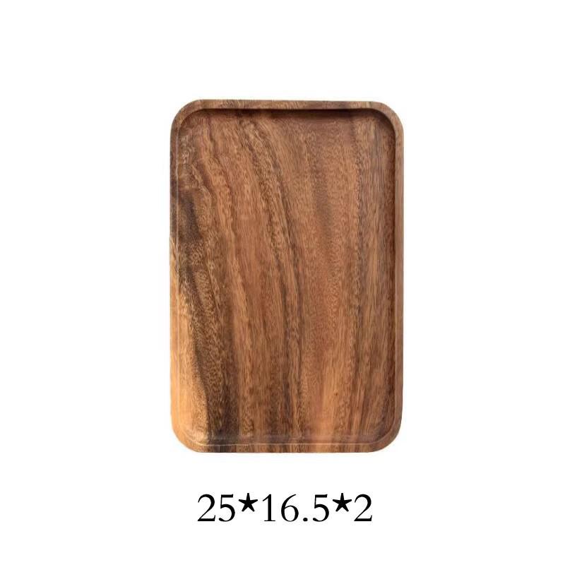 Универсальный поднос из японского ореха – Идеально подходит для подачи чая, фруктов или пиццы в отелях