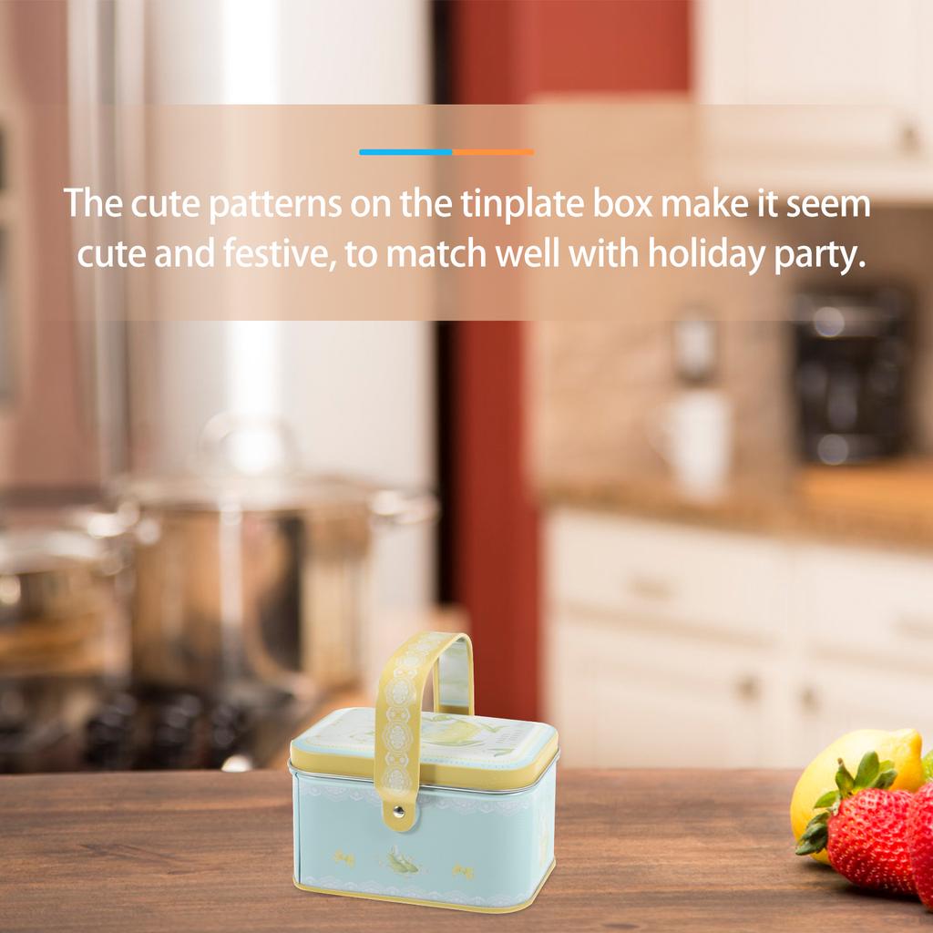 Jar Portable Tin Box Storage Boxes Festival Biscuit Containers Round Candy Tins