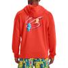 Under Armour FW22 мультяшный узор печатный пуловер с капюшоном мужские толстовки красные 1374314-860