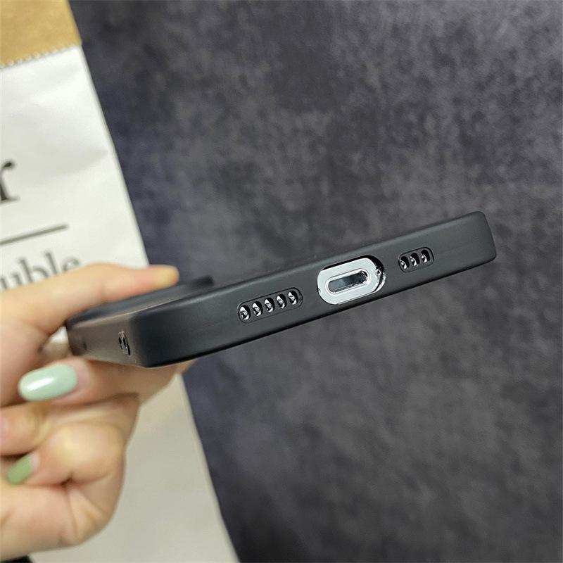 Роскошный готический стиль черный чехол для телефона с губами для iPhone 11 13 12 14 15 Pro Max Plus чехлы противоударный мягкий силиконовый защитный чехол