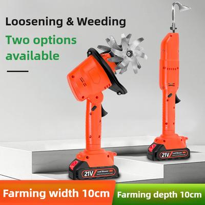 Многофункциональная ручная электрическая мотыга Маленькая бытовая машина для рыхления почвы Садовая беспроводная прополка Роторный культиватор