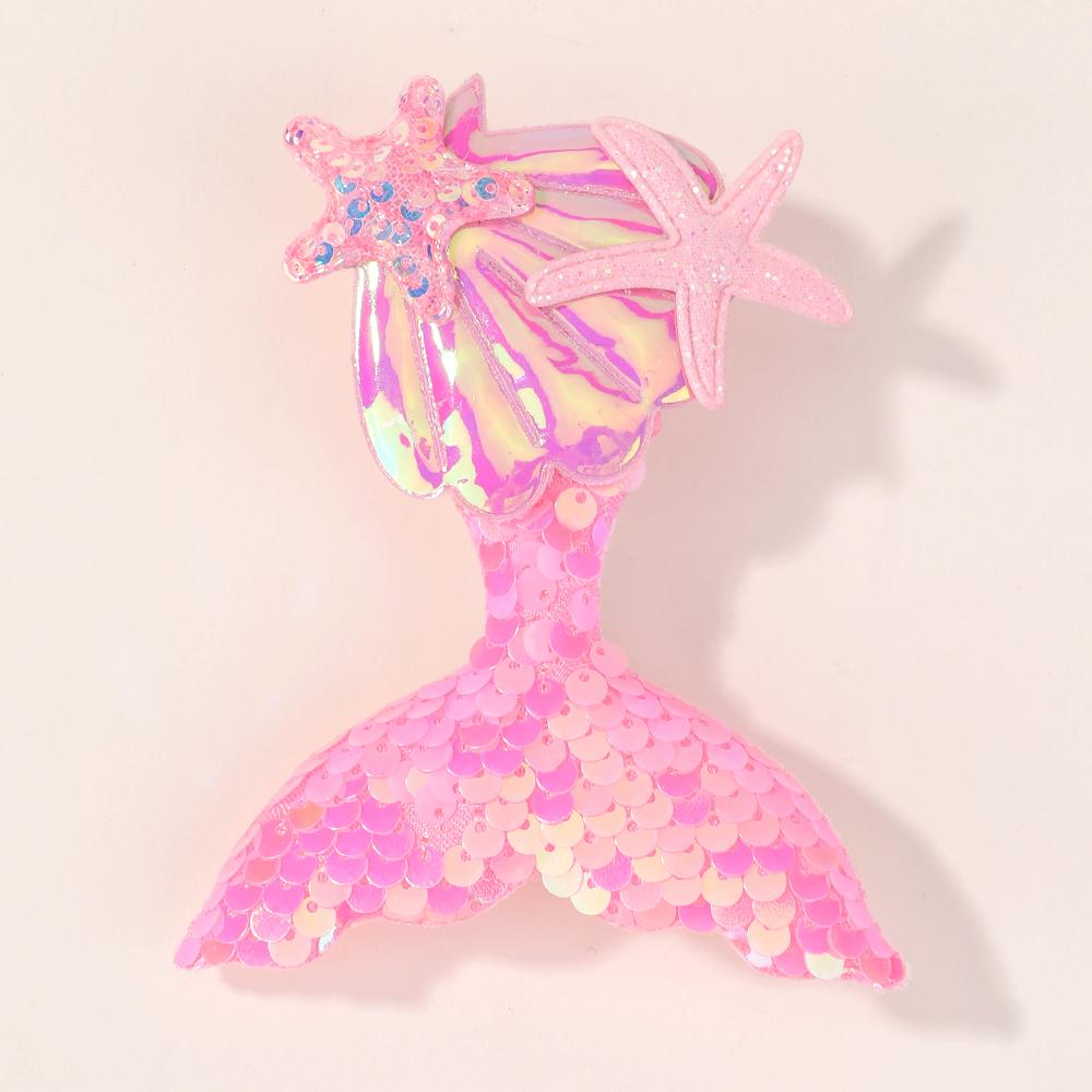 2pcs Cute Children's Hair Clip Headwear New Mermaid Sequins Clips Hair Accessories Summer Girl Clip Baby Kids Hair Accessories