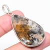 Russian Dendritic Gemstone 925 Sterling Silver Jewelry Pendant 2.25" F8m04