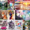 5D Diamond Painting Landscape Figure Cartoon Full Round Diamond Mosaic DIY Diamond Embroidery Home Decoration Gift