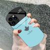Синий Кленовый Лист Far Peak Для Iphone 11 12 13 14 15 Pro Max Plus Mini 7 8 Se 2020 X Xs Xr Эллиптический Закаленное Стекло Чехол для Телефона