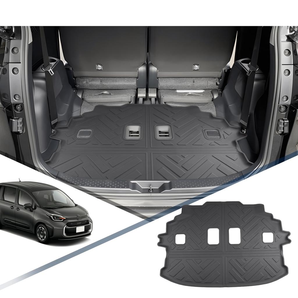 Toyota Sienta 3rd Generation 10 Series Luggage Mat Track Mat Sienta 10 Series Luggage Tray Cargo Mat Trunk Tray Floor Mat Car Parts Luggage Mat Sienta