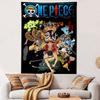 Постер-гобелен на стену «Все члены команды One Piece», Группа Пиратов Соломенной Шляпы, Аниме Декор Стены для Спальни, Гостиной, Общежития