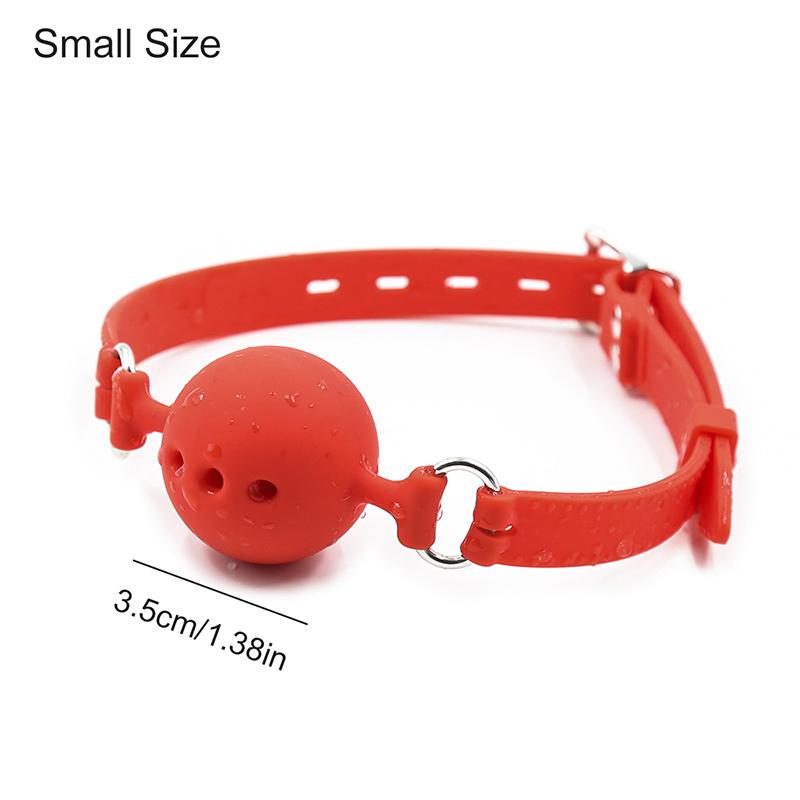 Silicone Open Mouth Gag Ball Bdsm Bondage Mouth Belt Slave Ball Erotic Sex Toys for Woman Couples Adult Game Accessories Toys