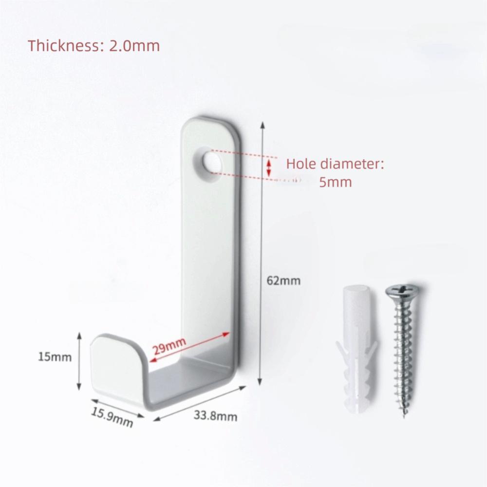 5 шт./комплект Металлические крючки для вешалки с винтами Одинарные крючки-когти Настенные крючки Многоцелевой Экономия места Вешалка для одежды