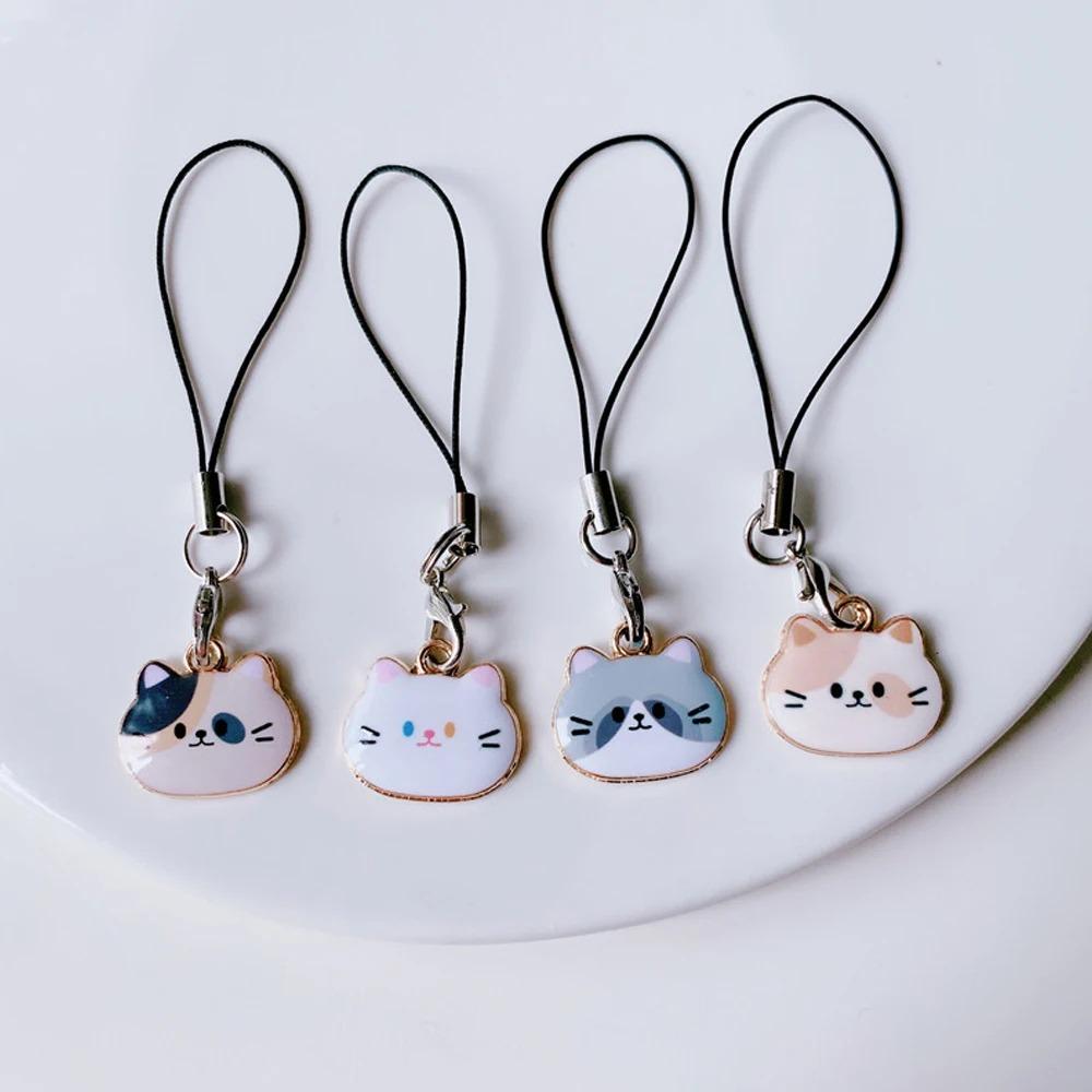 Little Cat Cat Phone Lanyard Charm Animal Phone Pendent Cat Phone Strap Girl's Phone Decoration