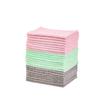 Amazon Basics Microfiber Cleaning Cloths Multipurpose Cleaning Car Wash Cloths 24 Pieces X 30 Pink (40 Cm) Green, Gray,