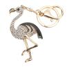 Фламинго брелок милый модный чувствовать себя комфортно полированный цинковый сплав брелок для рюкзака кошелек
