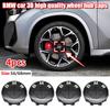 7Pcs Fiber All Black Car Wheel Center Caps Hub Cover Badge Auto Hood Front Rear Trunk Emblem For BMW  E85 E86 E89 G29 F87 G87