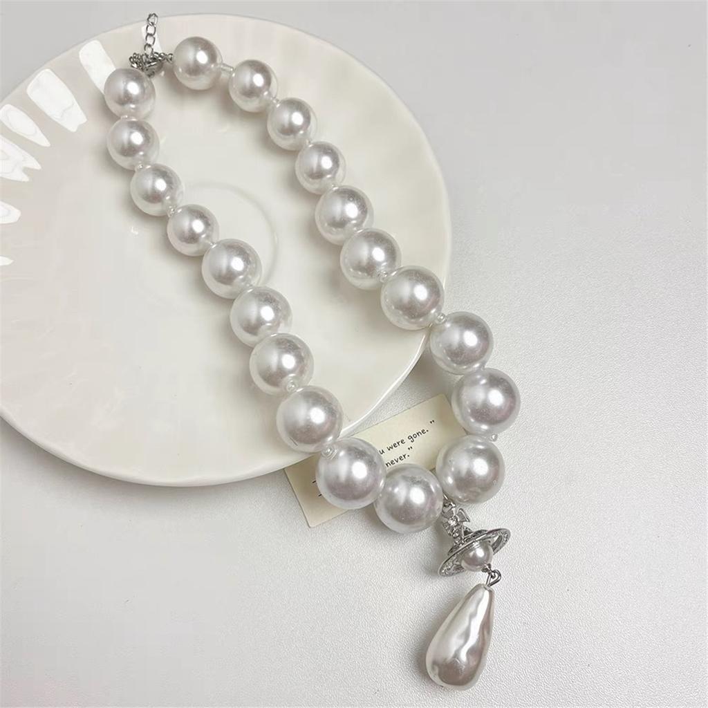 Tooxika Преувеличенное трехмерное ожерелье-подвеска в стиле барокко с жемчугом в форме капли воды, легкая роскошь, темперамент, цепочка-джемпер для женщин