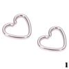 1 Pair Titanium Steel Nose Studs Lip Heart-shaped Ear Star Body Piercing Fashion Accessory Creative Gift Fashion Modern Earrings