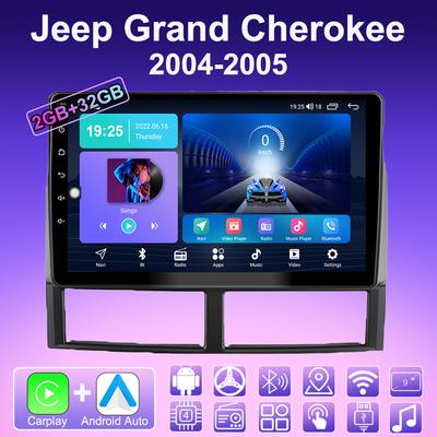 2 DIN Android Carplay автомобильное радио для Jeep Grand Cherokee 2004-2005 мультимедийный проигрыватель головное устройство стерео GPS навигация BT WIFI 2+32 ГБ
