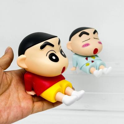 Шин-чан Мультяшный Держатель для Телефона Подставка Аниме Фигурка Декор для Стола Милый Дизайн Персонажа Детский Подарок на День Рождения Автомобильные Аксессуары