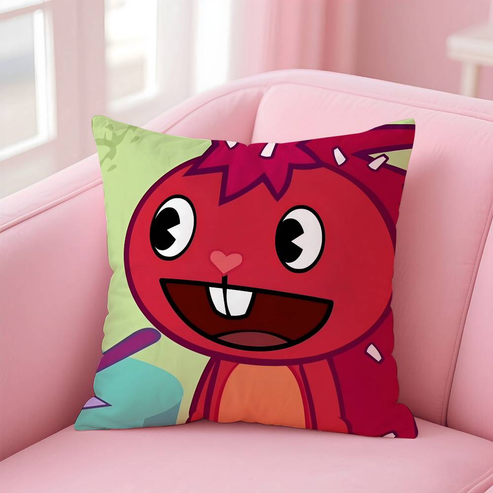 N-Ореховый H-Счастливое Дерево Друзья Наволочка Комфорт Диван-Кровать Шёлковая элегантная Невидимая молния Индивидуальная Декоративная наволочка