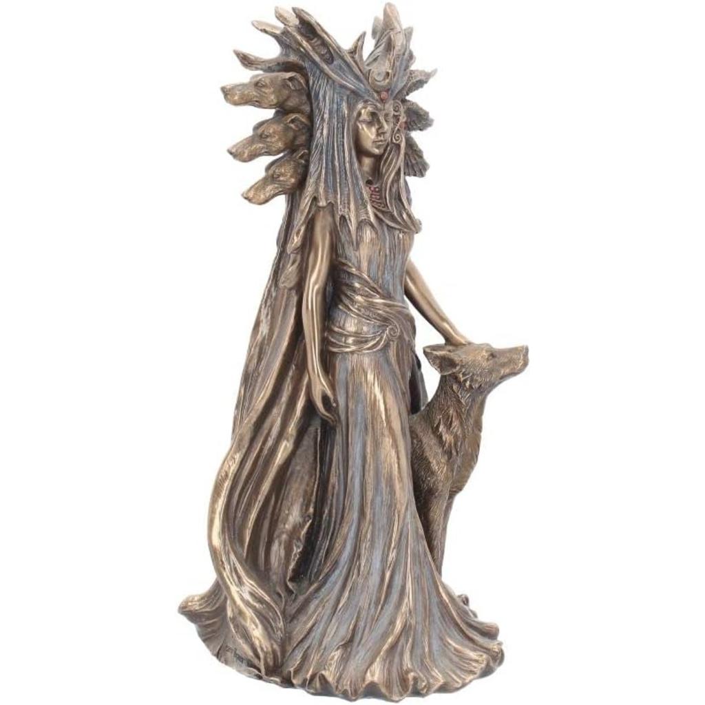 15cm Hecate Greek Goddess of Magic with Her Hounds Figurine, Resin