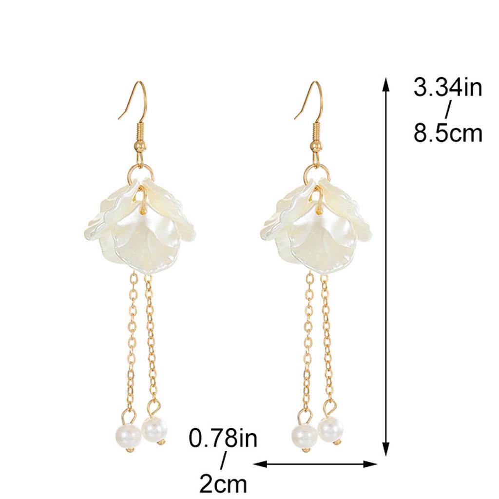 New Shell Style Women Earrings Simple Versatile Earrings Sweet Fan Shell Earrings