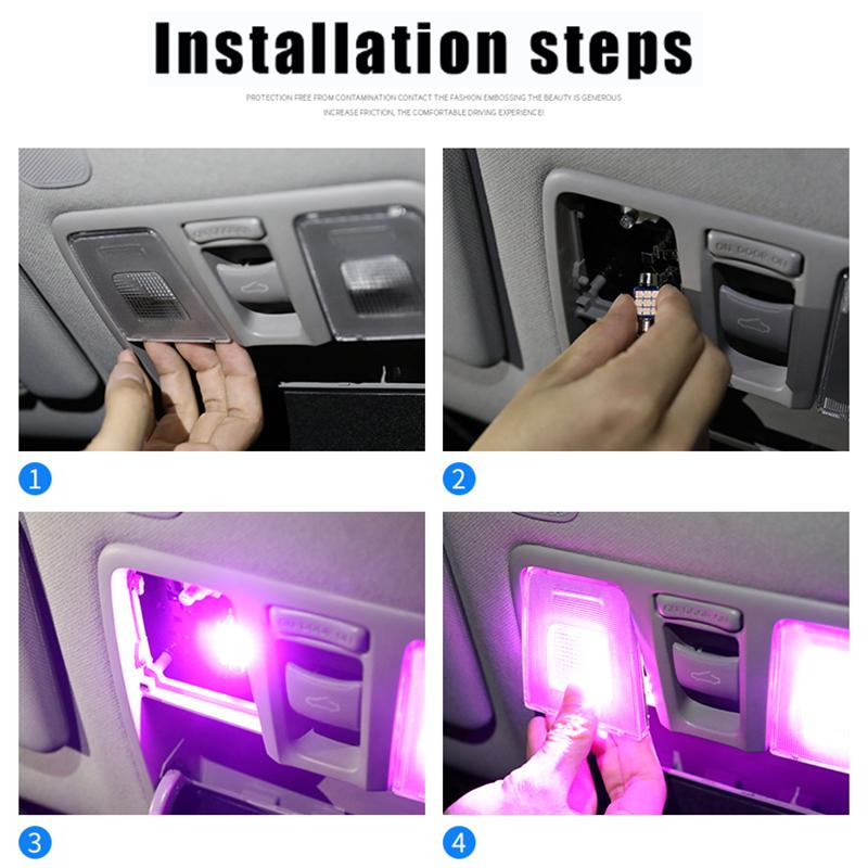 Для Hyundai Solaris Accent Verna RB HC 2012 2013 2014 2015 2016 2017 4 шт. автомобильные светодиодные лампы 12 В лампа для чтения аксессуары для освещения багажника