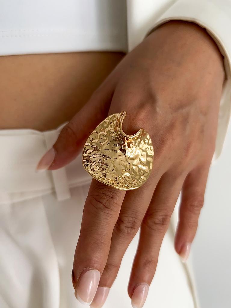 Ingemark 27 Styles Unique Exaggerated Big Flower Starfish Moon Rings Women Punk Geometric Adjustable Finger Ring Grunge Jewelry