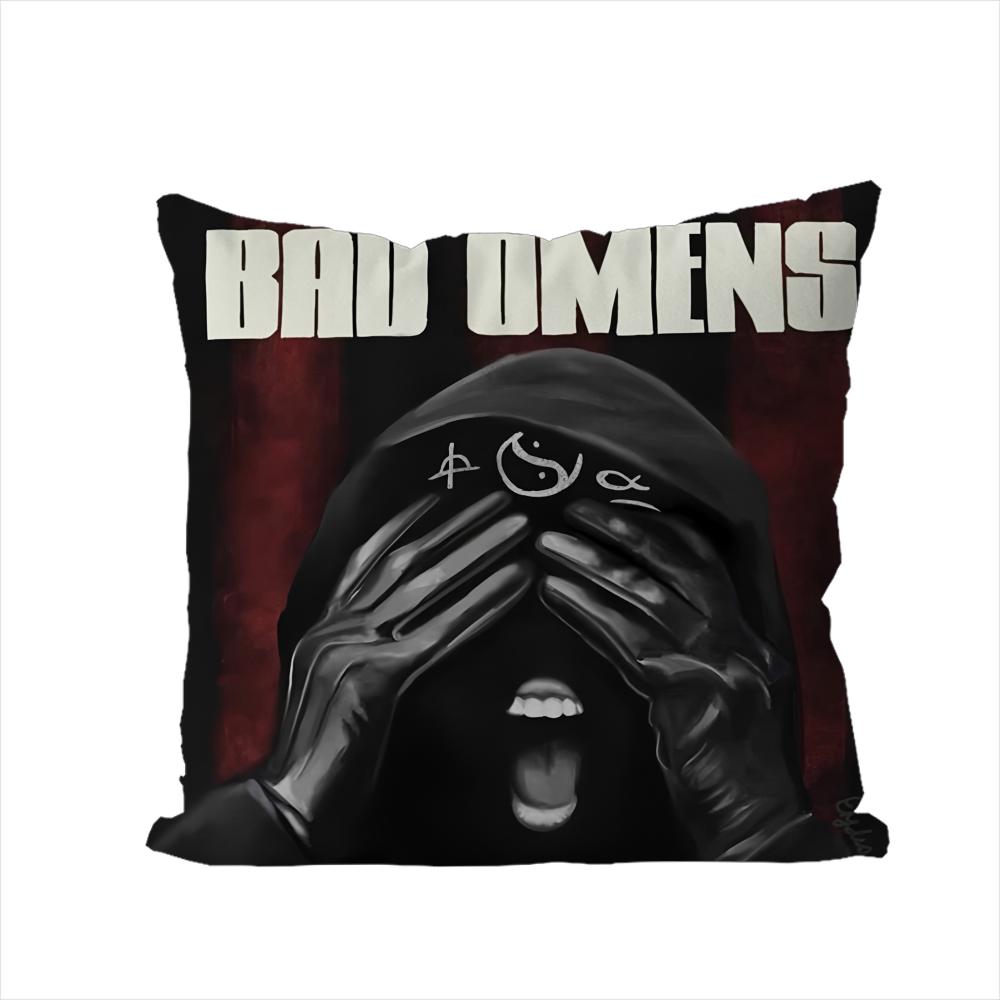 Band Bad OOmens Pillow Case For Car Sofa Decorative Home Doublesided Print Plush Square Throw Pillow Cushion Cover