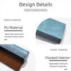Double Layer Double Eyeglasses Case Large Capacity Waterproof Eyeglasses Holder PU Leather Scratch Resistant Sunglasses Box Men