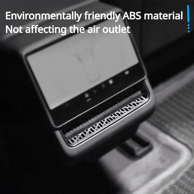 Для Tesla Model 3 Highland 2025 2025 Крышка заднего воздуховода Защитная крышка заднего воздухозаборника Защита от засорения Аксессуары для интерьера автомобиля