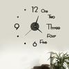 3D DIY настенные часы наклейки для украшения гостиной кварцевые иглы самоклеющиеся подвесные часы