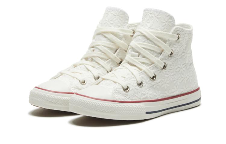 Converse Кеды Chuck Taylor All Star Удобные Высокие Детские Холщовые Белые Для Детей Возрастом 3 7 Лет 668030C