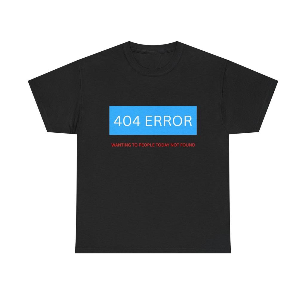 Футболка с ошибкой 404 Хочу сегодня к людям Не найдено Забавная футболка для интроверта Антисоциальный
