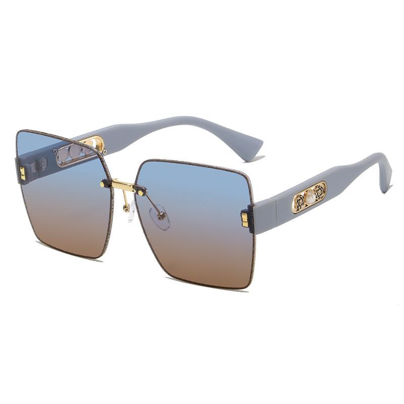 Xiaoxiangfeng Glitter Glasses Colorful Borders Do Not Fade Sunglasses Fashionable Women'S Sunglasses