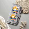 Cute Surfing Lion Print Long Wallet Fashion Faux Leather Purse Large Capacity Card Holder For Daily Use