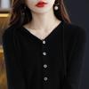 Кардиган с капюшоном для женской весны и осени, новый, свободный и универсальный, с длинными рукавами, шерстяная толстовка, куртка, топ