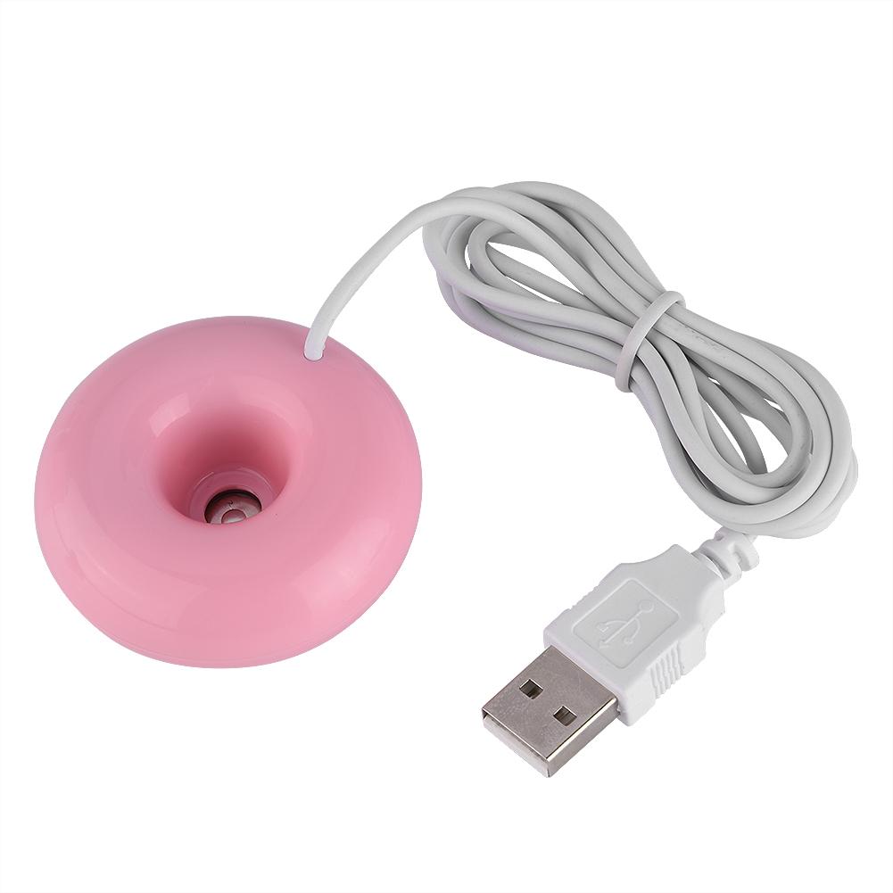 Портативный мини-увлажнитель в форме пончика с USB-распылителем для домашнего офиса автомобиля, белый