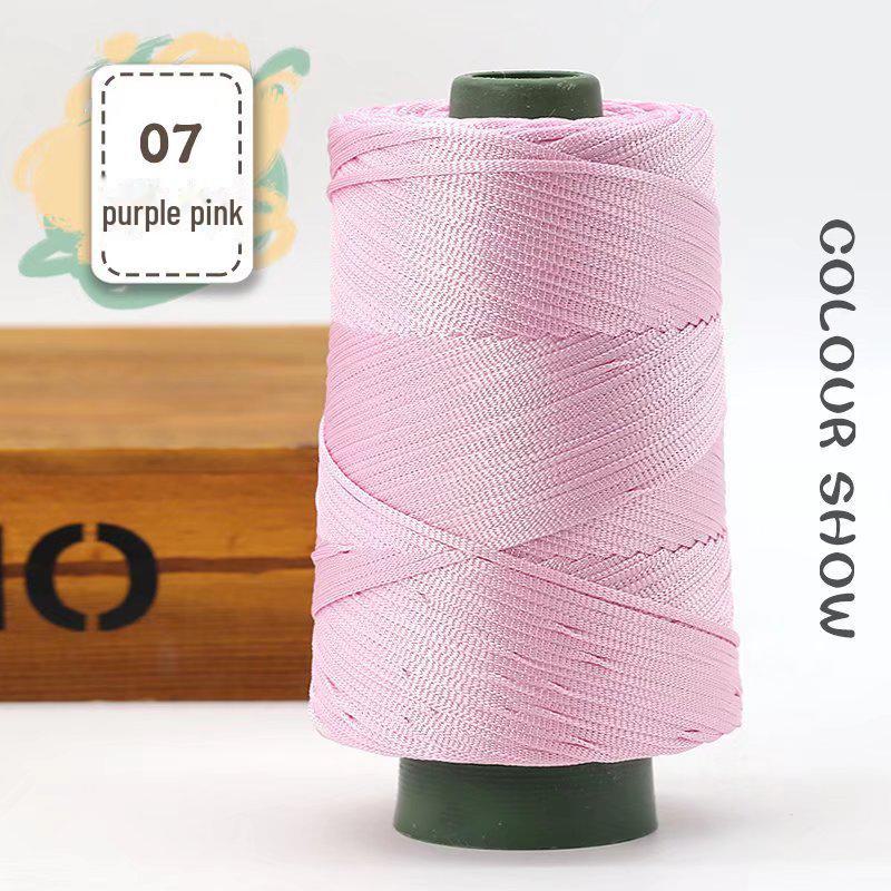 Легкая мерсеризованная хлопковая и льняная нить для шляп, обуви, сумок, подушек. Идеально подходит для изделий ручной работы с усовершенствованной шелковой нитью.