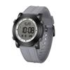 BUREI Watch Digital LED Display Waterproof Watch Stylish Sports Date Multifunctional Outdoor Watch Gray Men's Men's