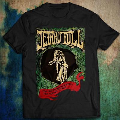 Винтажная концертная футболка Jethro Tull, хлопок, полный размер от S до 5XL, IM0579, унисекс