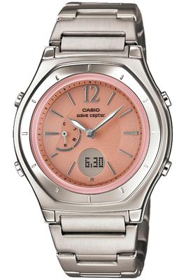 Женские солнечные часы Casio Wave Ceptor серебристые с радиоконтролем LWA-M160D-4A1JF