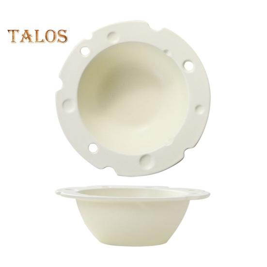 Керамическая чаша в форме сыра, пищевая, большая емкость, термостойкая, многофункциональная, рисовая еда, салат, суп, каша, закуска, десертная сервировочная миска