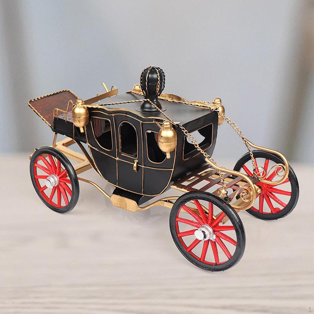 Retro Carriage Decoration Collectible Display Birthday Gift Photo Props Desk Desktop Ornament