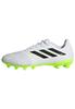 Adidas Copa Soccer Cleats for Dirt and Artificial Footwear Lemon Size Cm Pure.3 HG/AG Turf, LYW59, White/Core Black/Lucid (GZ2529), 25.0