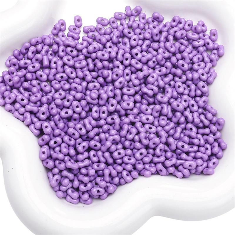 Бусины для браслетов ручной работы Акриловые однотонные бусины в форме арахиса Бусины для ожерелья Полуфабрикаты для нитей Украшения ручной работы своими руками Аксессуары Материалы для аксессуаров