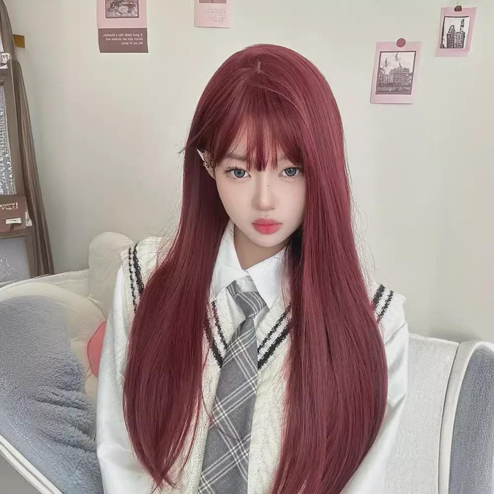 Длинный прямой парик Coney Red Mera Lolita для женщин