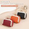 Ladies Mini Coin Wallet Jewelry Pouch Solid Color Kiss Lock Change Purse Small Storage Bag for Key Ring Coin Date Shopping