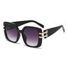 New European and American square large-frame sunglasses women's high-end fashion Sunglasses street shooting tide