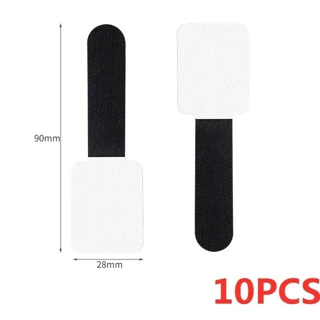 60/20PCS Hook and Loop Cable Ties, Adhesive Cable Clips, Cord Organizer Management Nylon Cable Ties Reusable Loop Hoop Tape