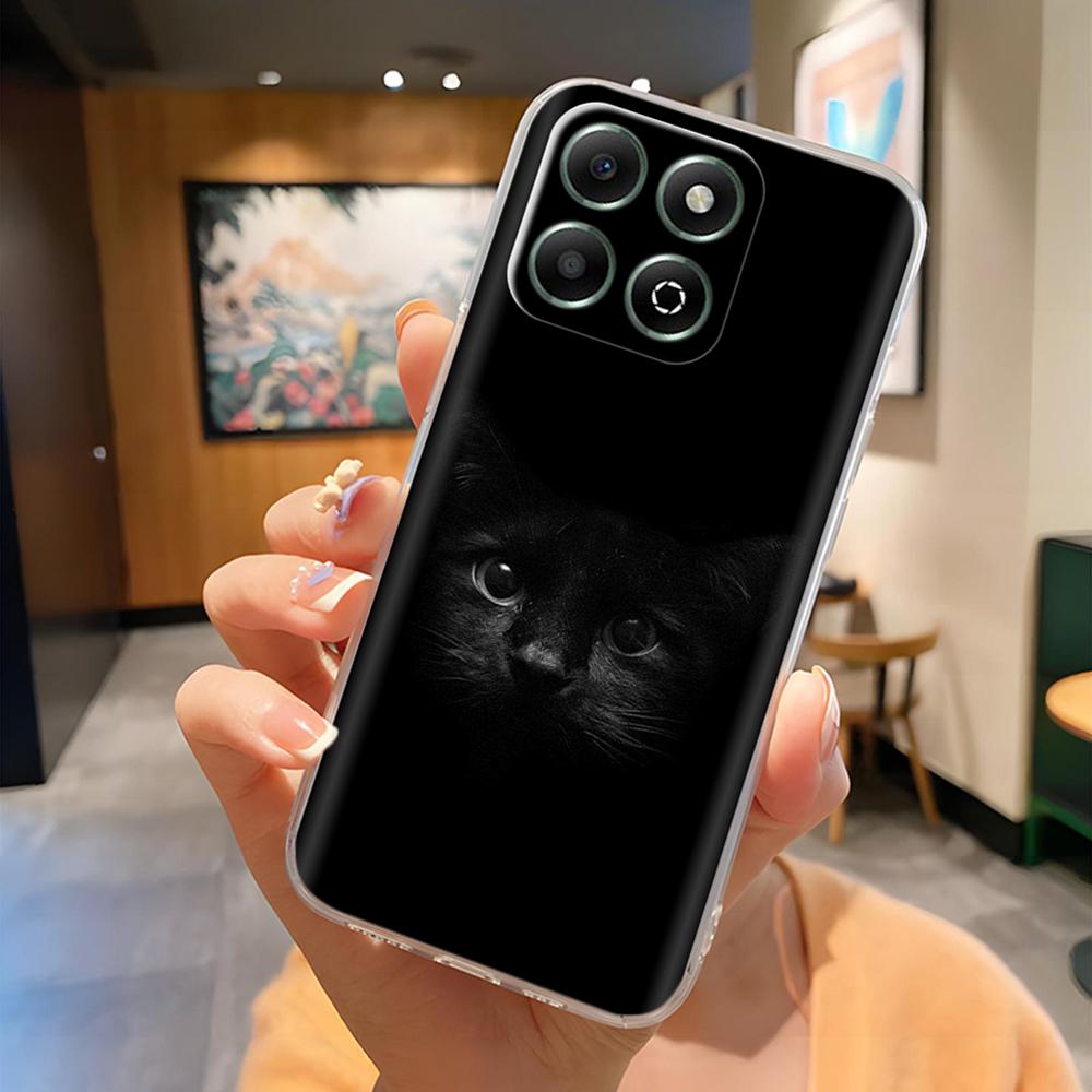 Чехол для Honor X6B Милый Панда Прозрачная Задняя Крышка Для Honor X6b JDY-LX1 JDY-LX2 Прозрачный Силиконовый Полная Защита Чехол для Телефона Coque